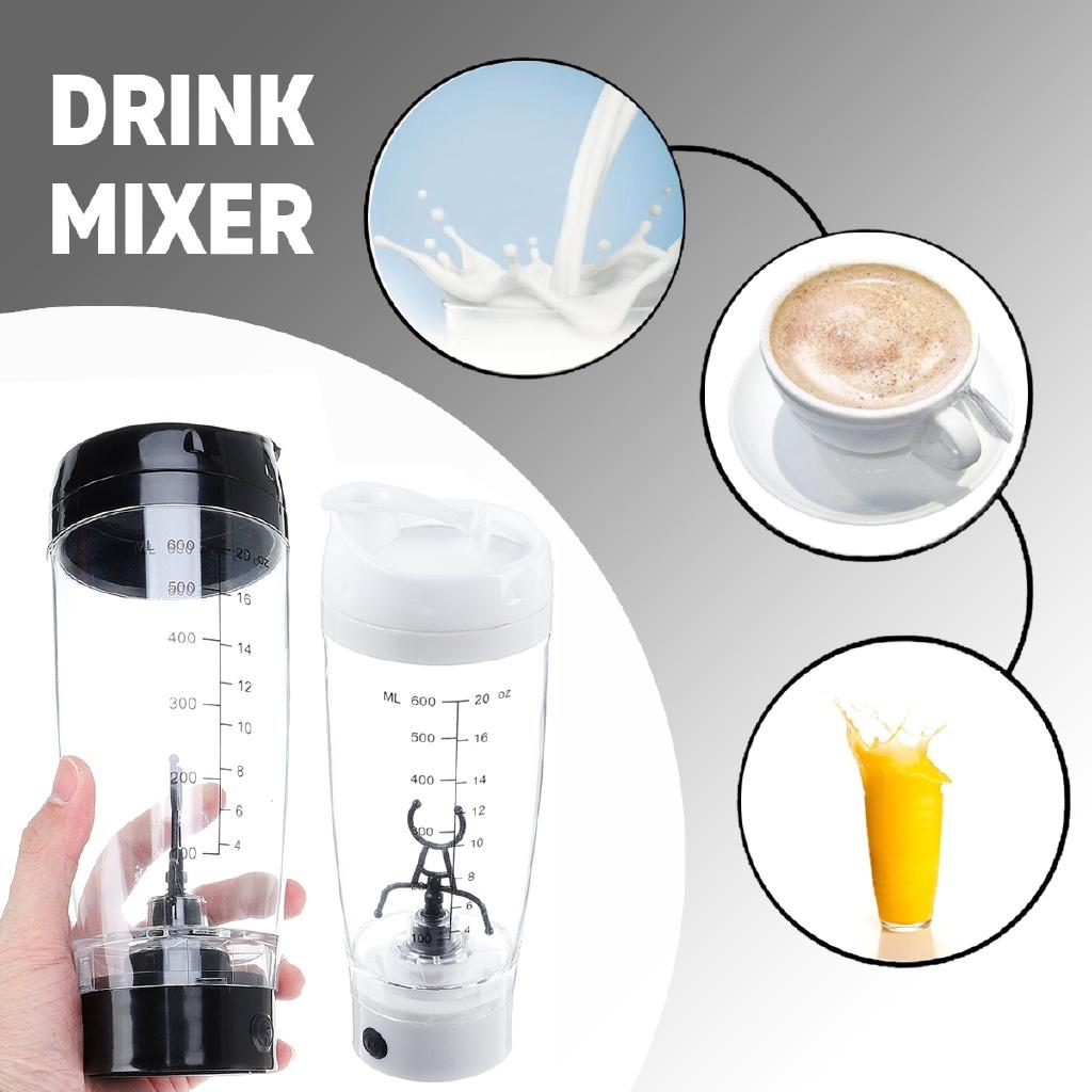 600ml USB Portable Electric Rechargeable Automatic Coffee Protein Milk Mixer Cup Shaker For Travel Use Fruit Juice Mixer