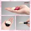 Takumi No Makeup Brush Cosmedo Kumano Brush Mini Powder Brush with Simple Case Fan-shaped (Goat Hair) OG-02N-K