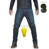 Motorcycle Slim Fit Racing Jeans with Protectors - Windproof, Elastic, All-Season Rider Pants.