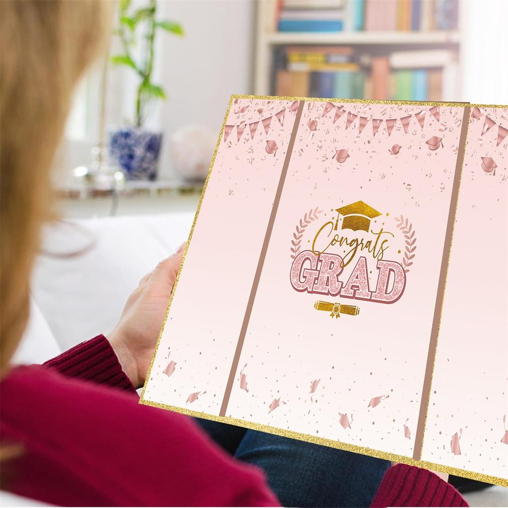 Hot Gold Themed Party College Graduation Card