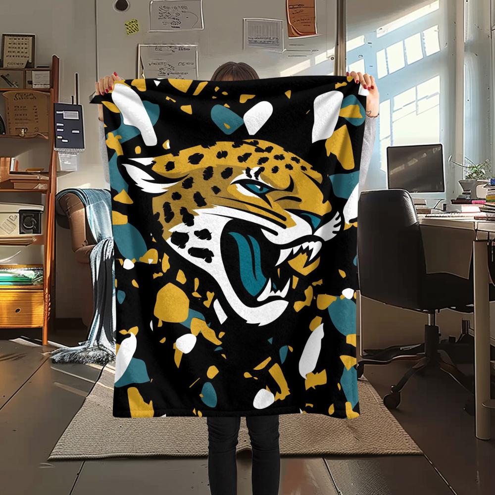 Jacksonville Jaguars2 Flannel Blanket, High Quality Comfortable for All Seasons, Home Decor, Warmth and Comfort