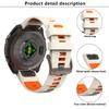 KALEBOL QuickFit 22mm Watch Strap for Garmin Fenix 7 Pro/7/6 Pro Dual Color Silicone Wrist Band