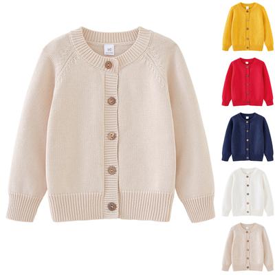 Children's Fashion Casual Cardigan Knitted Long Sleeve  Top