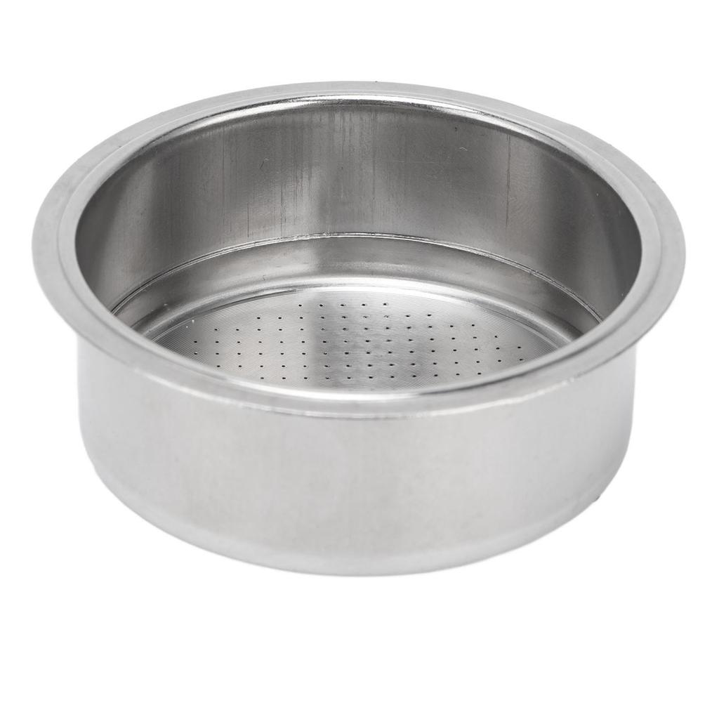 Coffee filter basket strainer made of stainless steel for 2 cups, small and practical, service life, good filter effect with reusable environment
