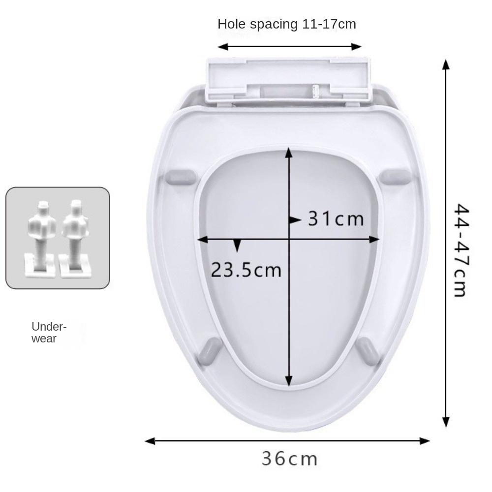 Thicken Toilet Parts Antibacterial Toilet Seat Lid New Toilet Lid  Bathroom