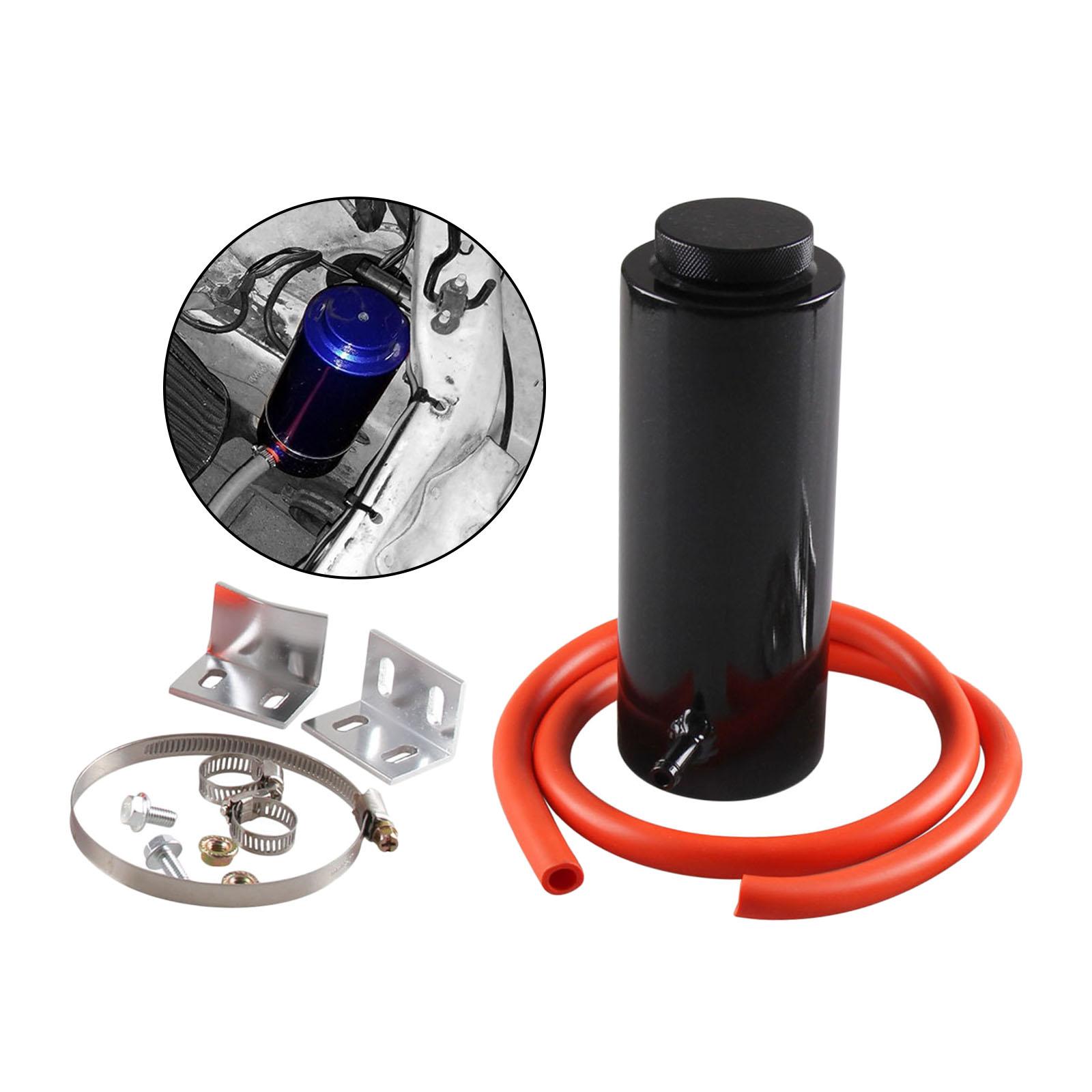 

Universal Car Radiator Coolant Oil Catch Can Overflow Catch Tank Bottle чёрный