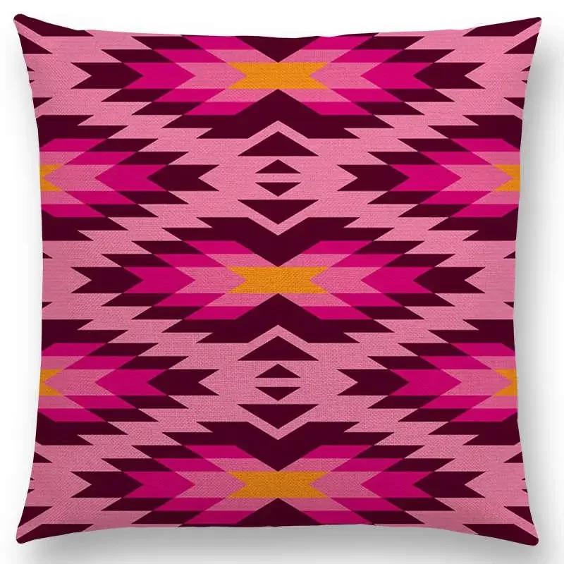 Colorful Geometric Pattern square Cushion Cover Pillow Case Decorative Line/ Throw Pillows Cushions for Home Decor x