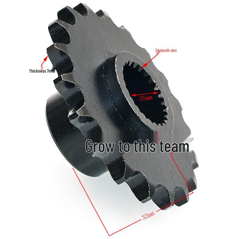 150CC ATV Beach Car Front Sprocket, Big Bull GY6 Engine, 428-19 Teeth Small Flywheel