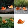 Micro Landscape Succulent Snail Resin Animal Figurine Cute Animal Home Office Decor For Gift