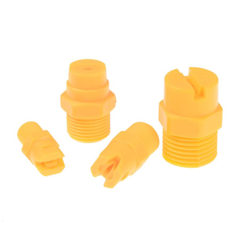 Plastic Vee Jet Flat Fan Spray Nozzle 1/8" 1/4" 3/8" 1/2" Industrial Cleaning