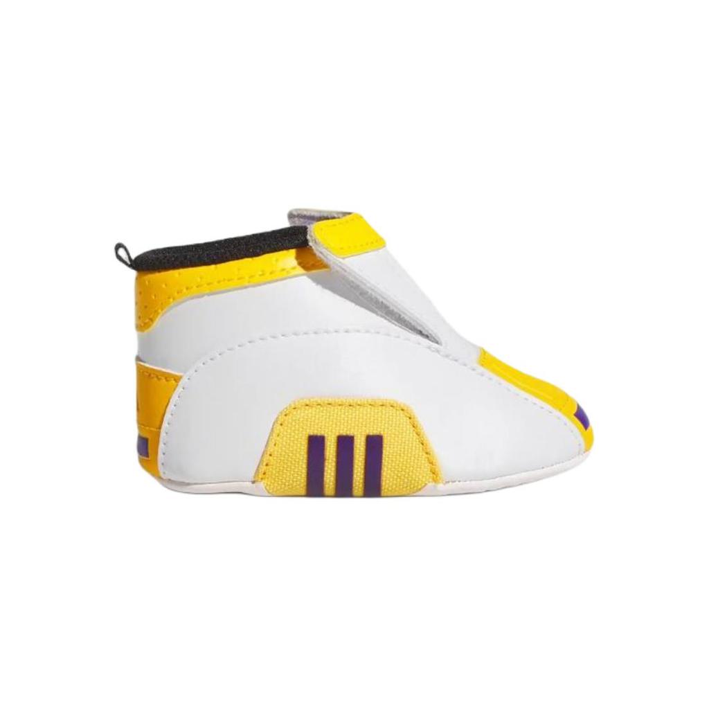Adidas Crazy 2 Crib Comfortable Versatile Non-Slip Wear-Resistant Mid-Top Walking Shoes Baby Shoes White Yellow JI3403