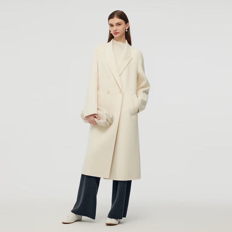 GOELIA Women's Wool Cashmere Blend Belted Coat