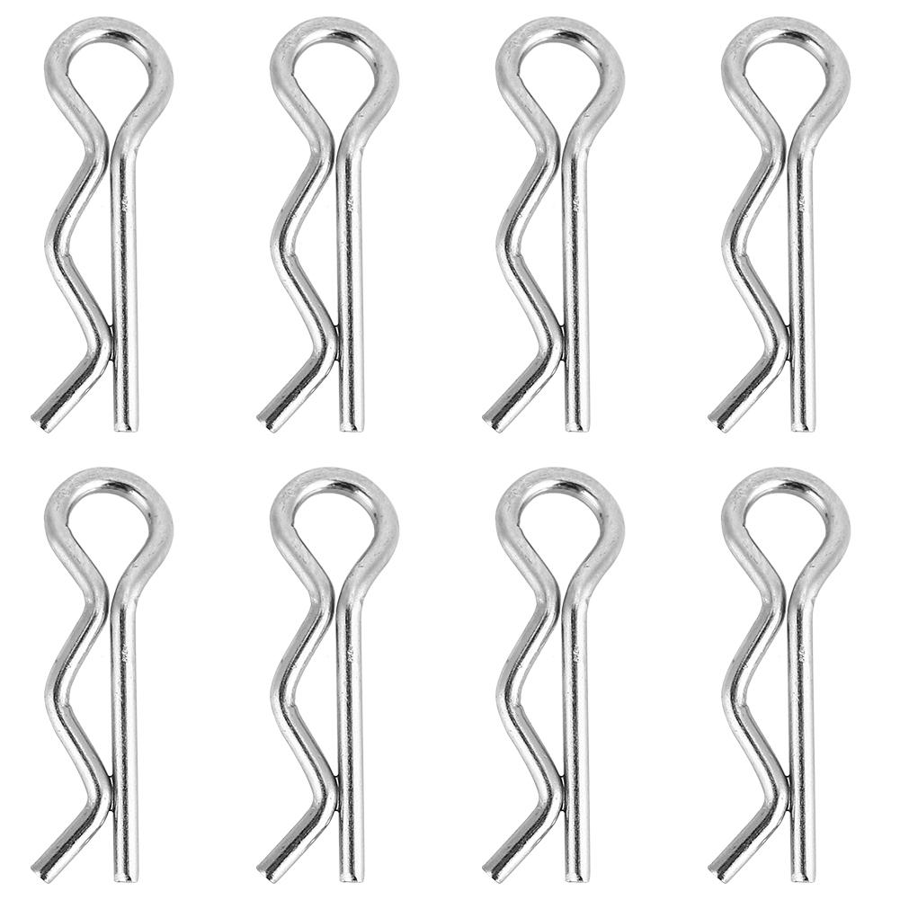 

8pcs Metal Stainless Steel Body Shell Clip for RC Car Shell Wind Tail Parts