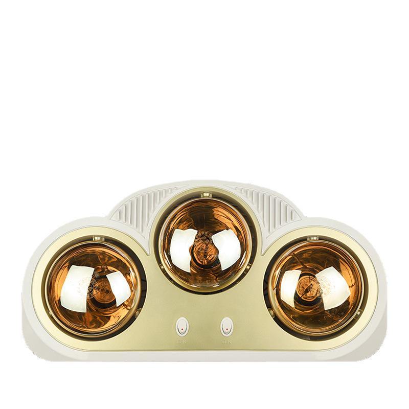 Gold Light Bulb Bathroom Heater - Warm Ceiling Fixture for Home