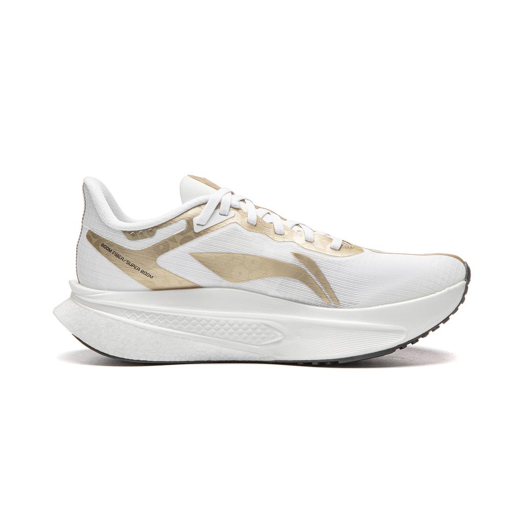 Li Ning Feidian 6 Challenger Cushioning Abrasion Resistant Low top Casual Running Shoes Men's Standard White ARMW003-14
