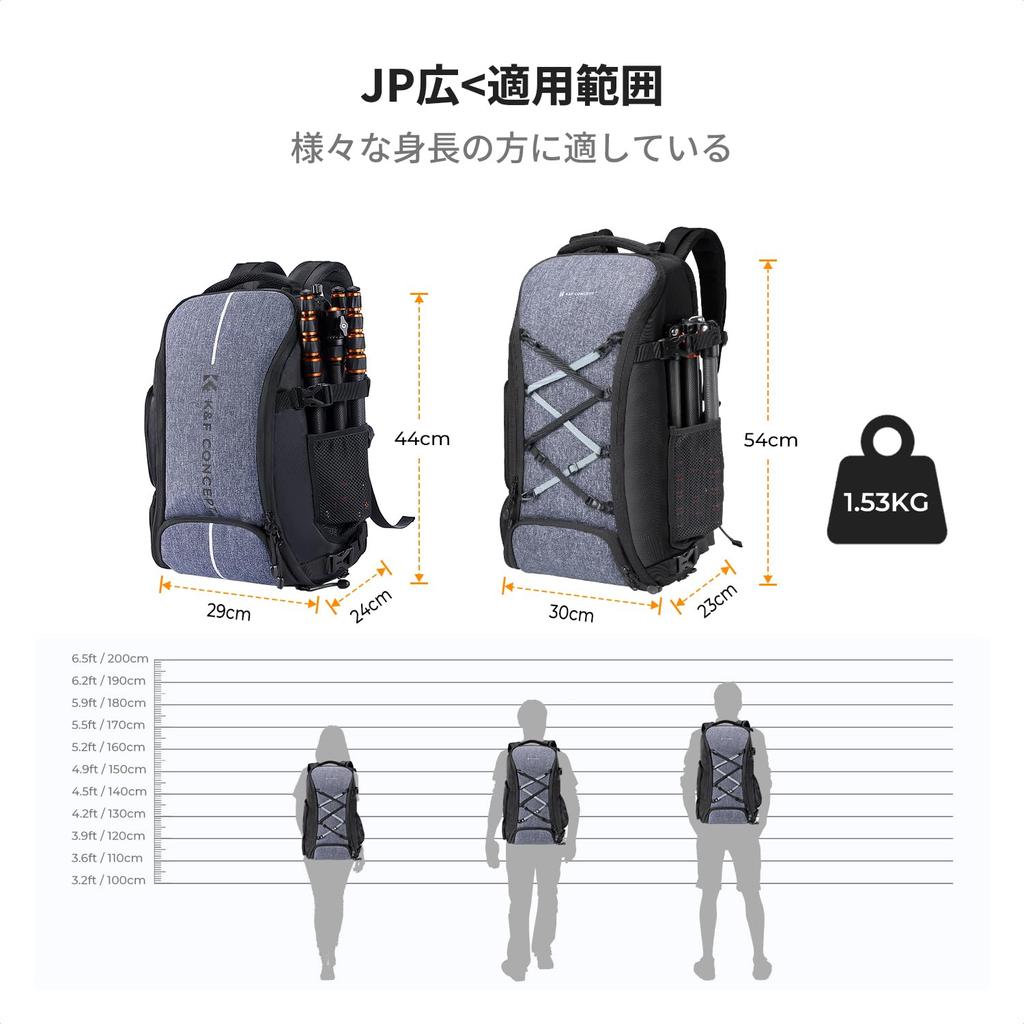 Concept Camera Large Backpack for and Other Compatible with PCs and and Ideal for and Outdoor Photography K&F Backpack, Stylish, Capacity,