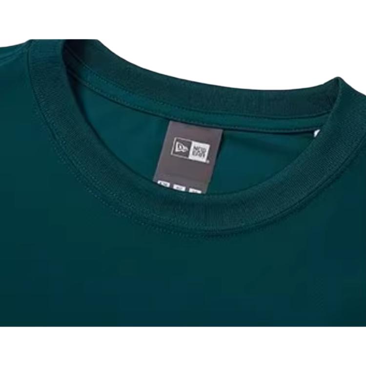 New Era SS24 Breathable Minimalist Printed Loose Short Sleeve T-Shirt Unisex Tops Deep-Sea-Green 14179128