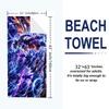 Goku Anime Print Beach Towel, Large Soft Quick Dry Towel for Beach Camping Swimming