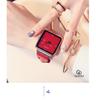 Mode Guou Top-Marke Ultra-dünn Damen Luxus Fortgeschrittenes Geschenk Quadratisch Wasserdicht Kalender Echtes Leder Armbanduhren
