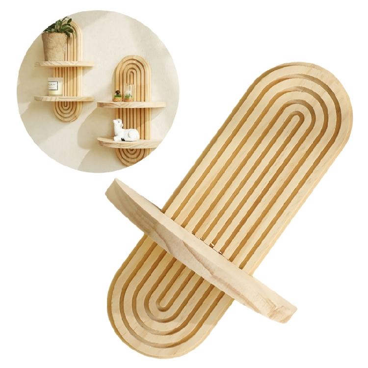 Floating Rack Wooden Wall Mount Shelf for Displaying Books and Decorative Item Bedroom and Nursery Storage Stand