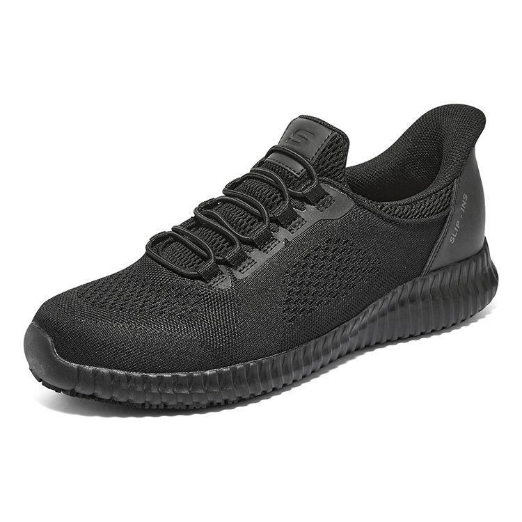 Skechers Cessnock Slip-Ins Comfortable Low-Top Casual Shoes Men Sneakers Black 200204-BLK
