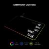 Inspirational quotes Mouse Pad Animation Games Beautiful RGB Gaming Pad HD Gamer Large LED Light PC Computer pad Non-slip Decor
