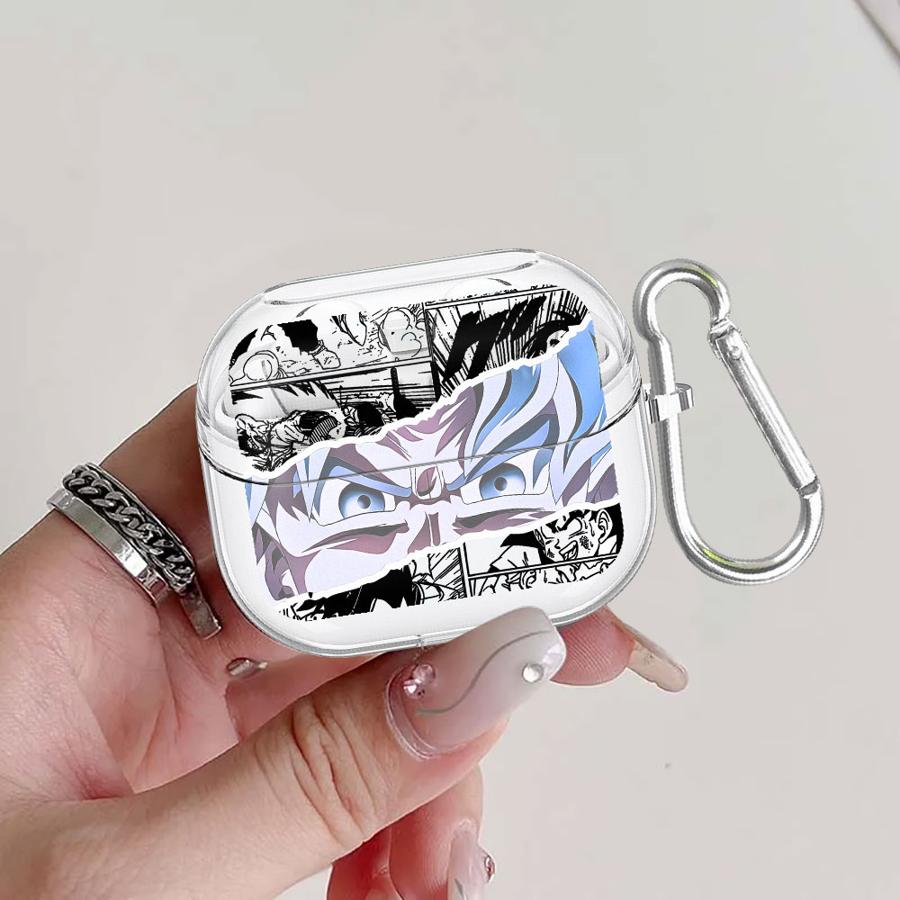 

Case For Samsung Galaxy Buds Live 4Pro 3 FE 2 4 Pro 2Pro 3Pro Clear Earphone Cases Cover With Hook Luxury D-Dragons Balls Buds Live