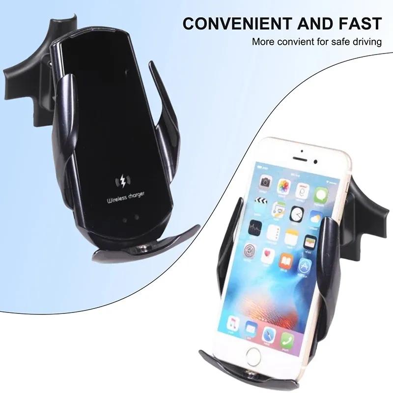 Für Chevrolet Corvette C6 2005-2013 ABS Mittelkonsolen-Luftauslass Handyhalter GPS Kabellose Lade-Navigationshalterung
