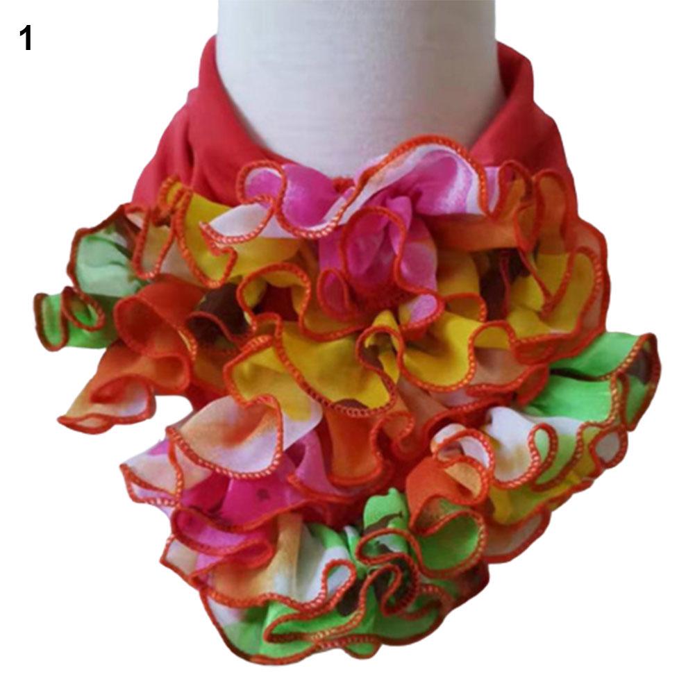 

Женский цветочный шифоновый воротник шарф шейный платок кольцо шейный платок эластичный нагрудник головной убор 1#
