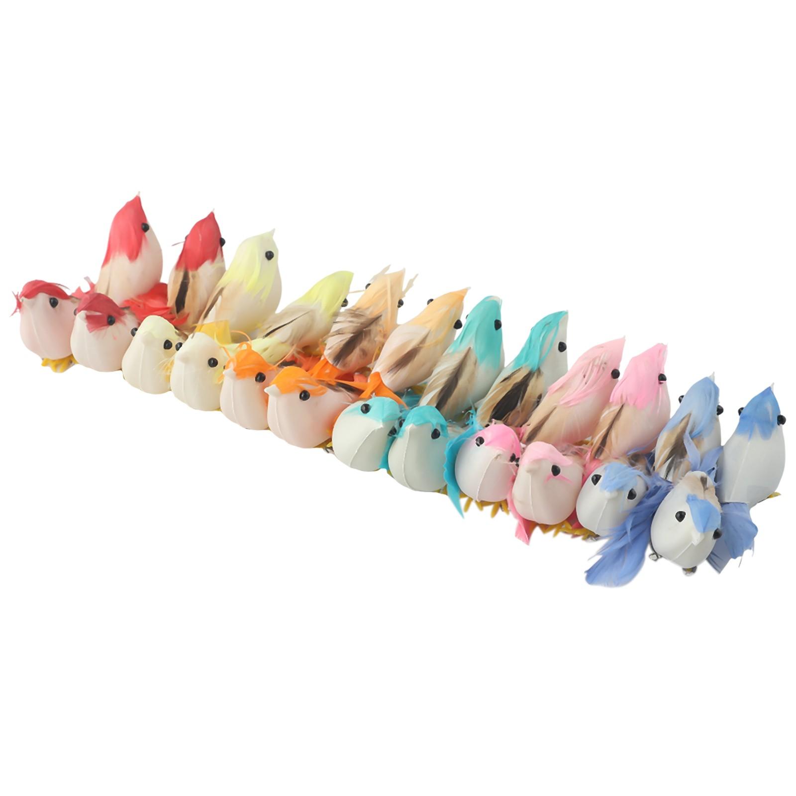 

Simulation Feather Bird Home Garden Decor 10 X 6cm