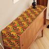 Nepnuser n Print Table Runner Juneteenth Decorations Kwanzaa Kente National Holiday Party Supply Home Kitchen Dining Room Decor