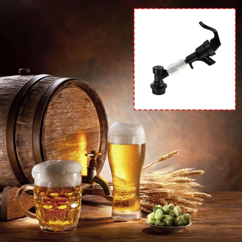 Rubinetto per Birra Portatile in Plastica a Sfera Lock a Prova di Perdite Erogatore di Liquidi per Esterni Spina per Birra per Feste in Casa