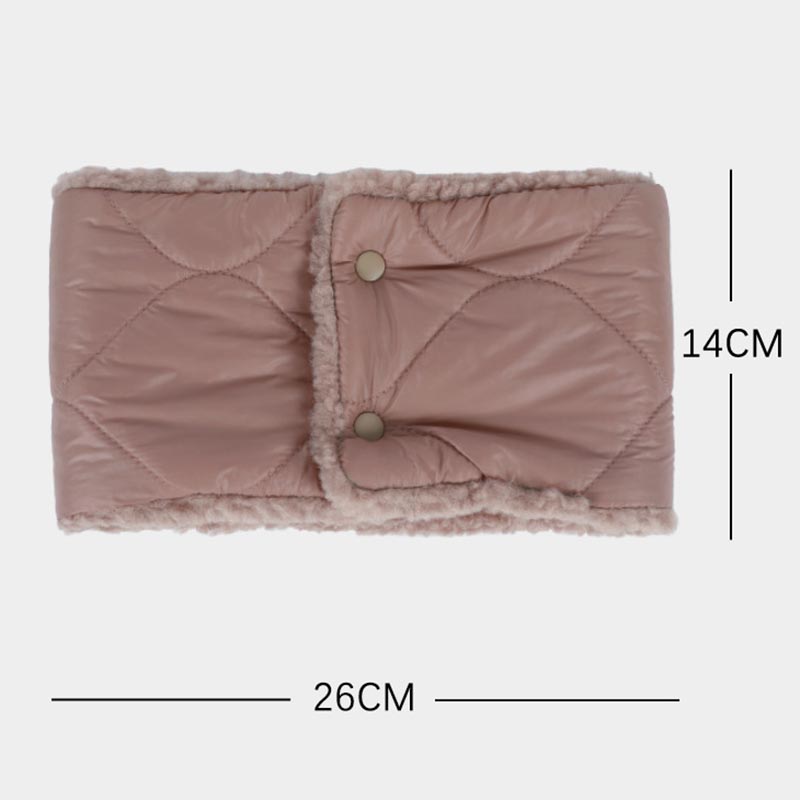 Winter Thickened Warm Down Women's Neck Protection Lamb Fleece Bib