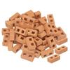 uxcell Miniature Bricks Clay Mini Wall Bricks Model Building Set for Model Building Dolls, Pet Houses, and Gardens, Red, 50 Pieces, 1/12 Scale, 28x14x