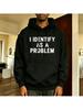 Unisex Autumn Fall Funny Sarcastic Slogan Graphic Print Hoodie Casual Long Sleeve Pullover Top for Daily Wear