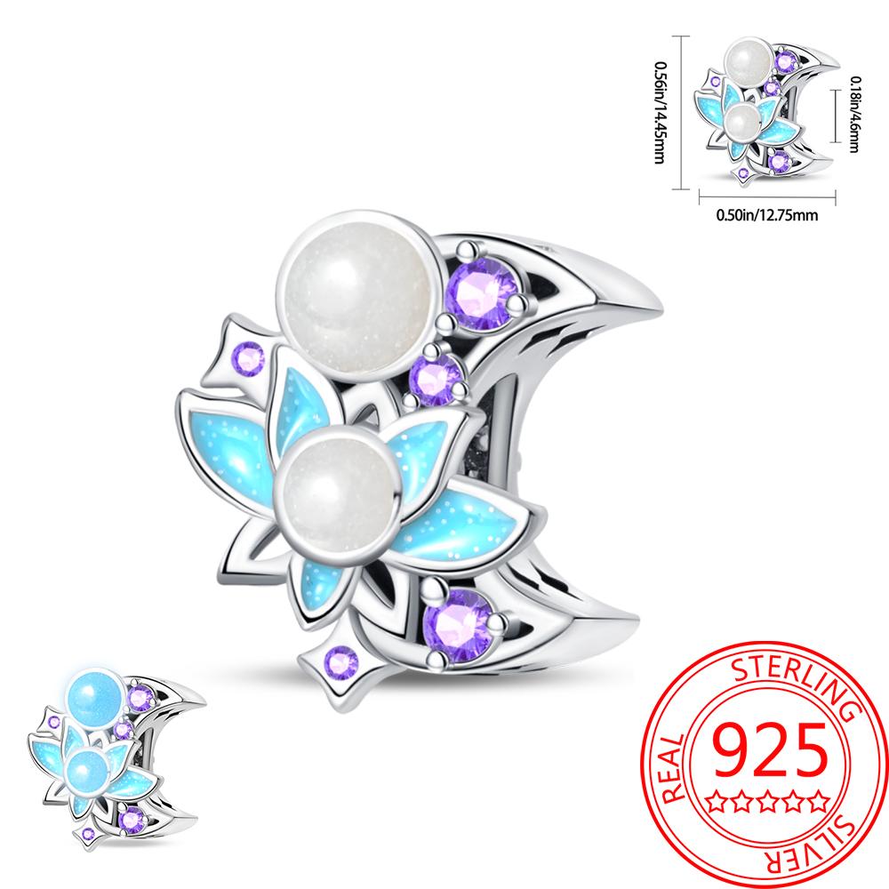 Noctilucent Copper Marine Organism Flowers Firefly Star Moon Build Pendant Bead Fit Bracelet Necklaces Party Gifts
