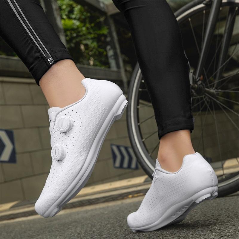 Road Cycling Shoes Speed Cycling Racing Sneaker Men Cleats Shoes Self-Locking Cycling Flat Pedal Shoes Man Bike Outdoor Footwear