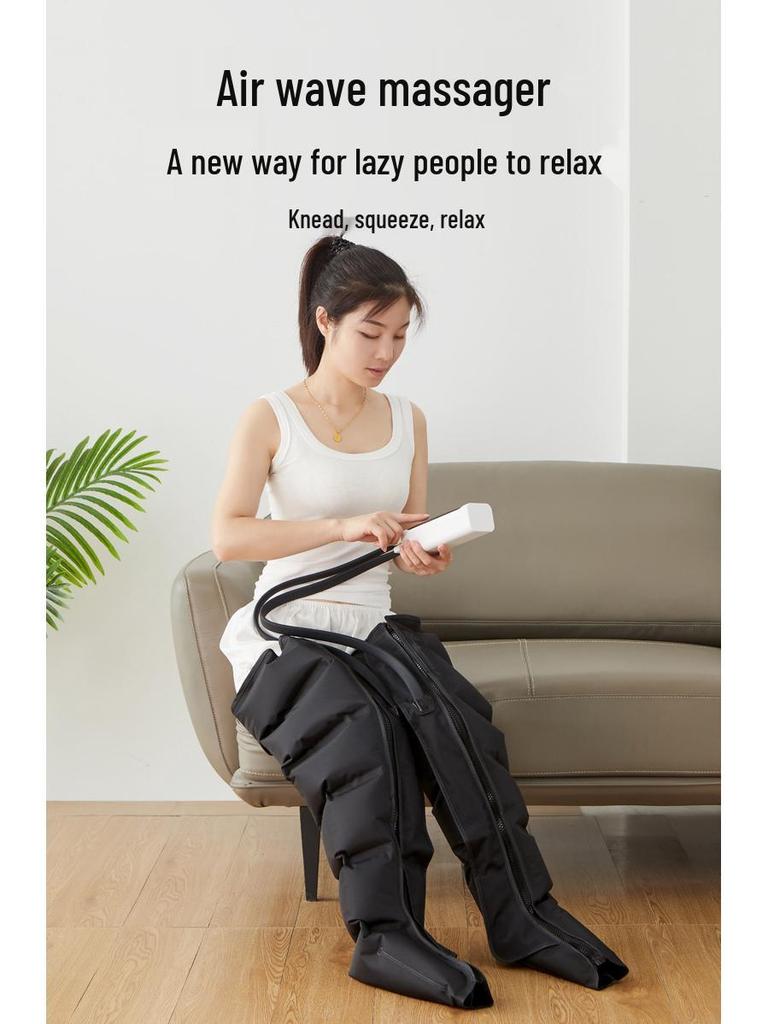 Air Wave Foot & Leg Massager with Kneading and Timer