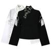 Oversized Traditional Chinese Hanfu Plus Size Daily Female Cross Collar Embroidery for Spring and Summer Clothing