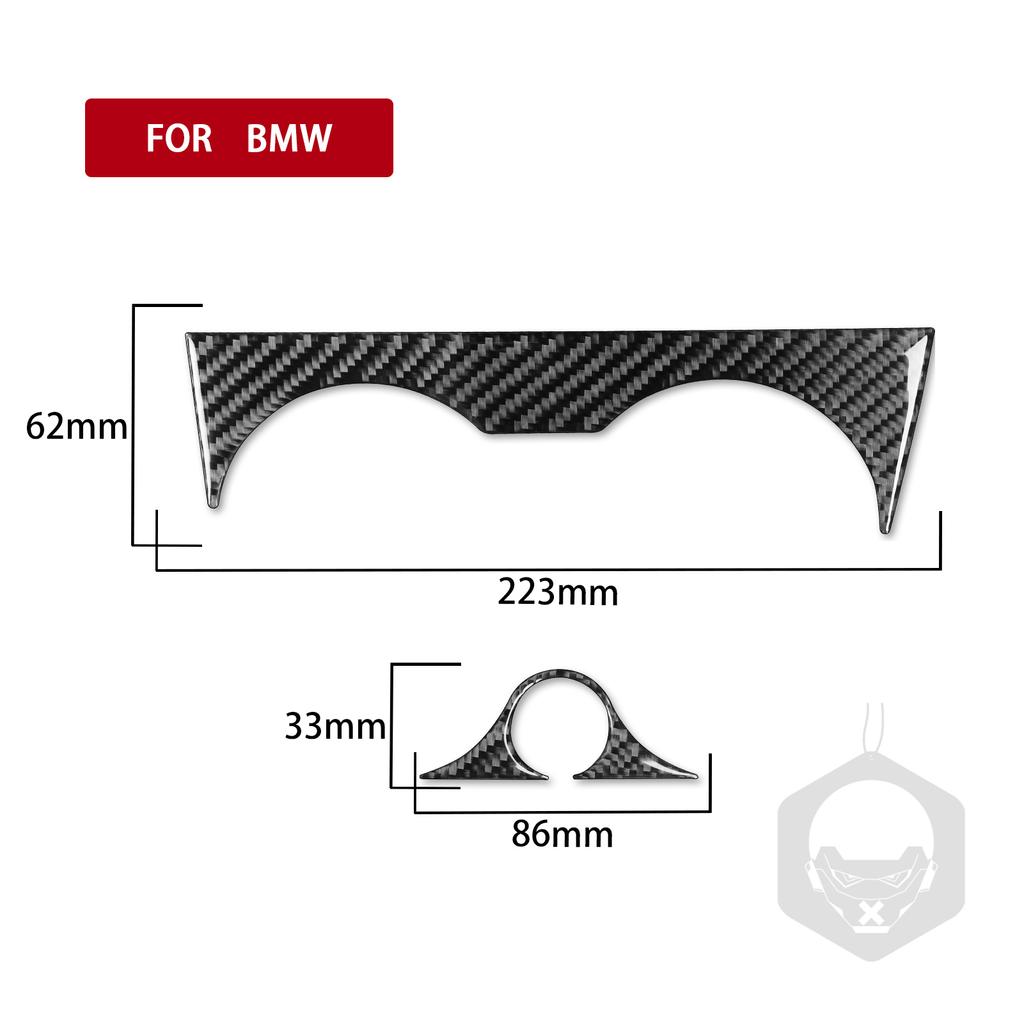 Dsgur6 For BMW X3 F25 2011-2017 X4 F26 2014-2017 Car Water Cup Holder Decorative Sticker Real Carbon Fiber Interior Styling Accessories