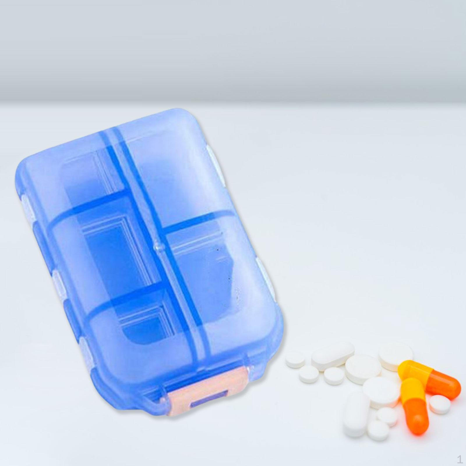 Компактное решение для хранения таблеток для ежедневного приема лекарств Blue