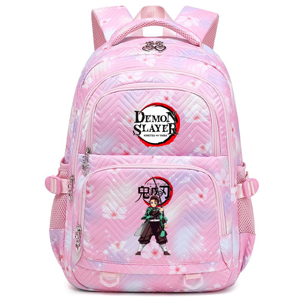 Školní batoh s potiskem Anime Demon Slayer pro studenty, teenagery, chlapce, dívky, ženy, cestovní batoh Mochila Escolar