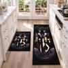 Nightwish A Flannel Kitchen Floor Mat – Non-Slip, Absorbent and Easy to Clean Suitable for Kitchens, Entryways Bedroomsand Bathrooms