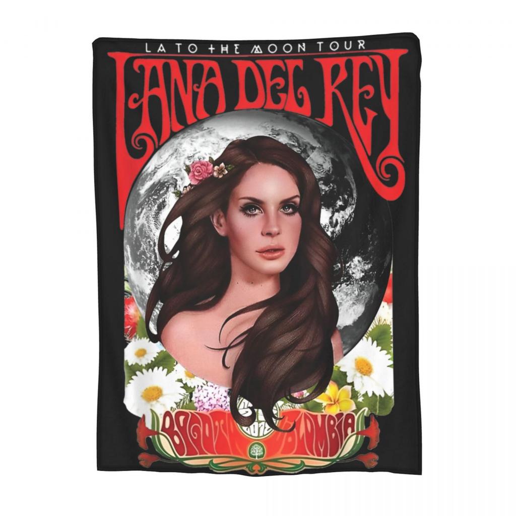 Coperte Lana Del Rey Cantante Flanella Estiva Portatili Coperta Morbidissima per Biancheria da Letto Camera da Letto Copriletti