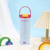 Large Capacity Bingba Thermos Cup with Handle Convenient Car Cup Stainless Steel Tea Separation Double Drinking Straw Cup