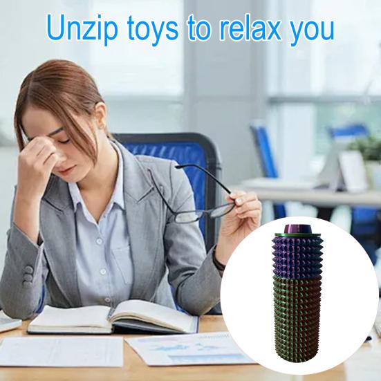 Spiky Grippie Stim Fidget Toy Rotatable Head Stress Relief Teens Adults Pocket 3D Printed Pain Stimming Tool Portable Handheld Bumpy Roller Sensory