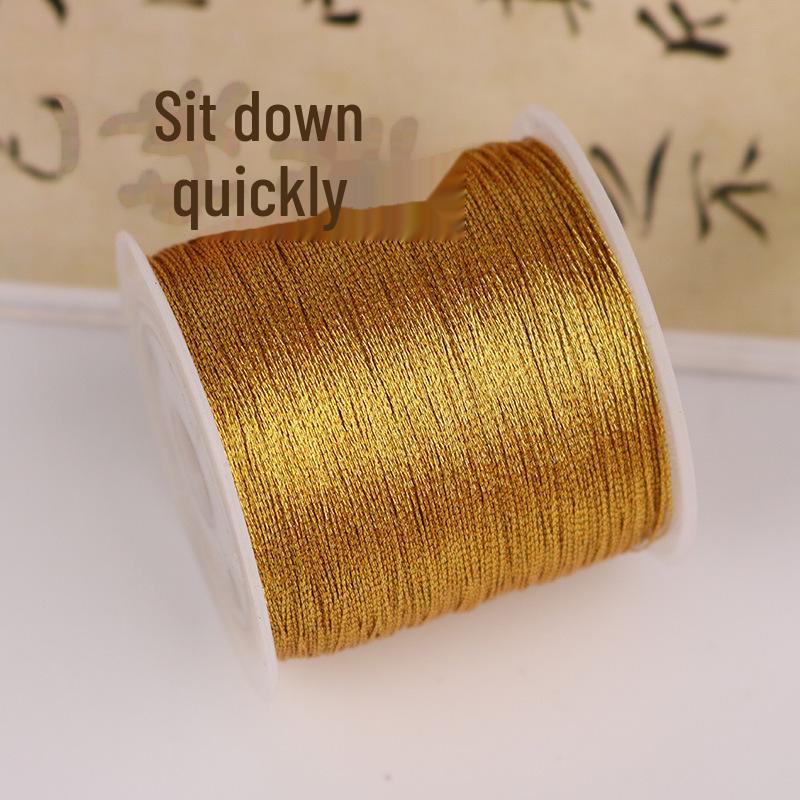 Gold & Silver Braided Rope: Large Roll of Handmade DIY Craft Wire