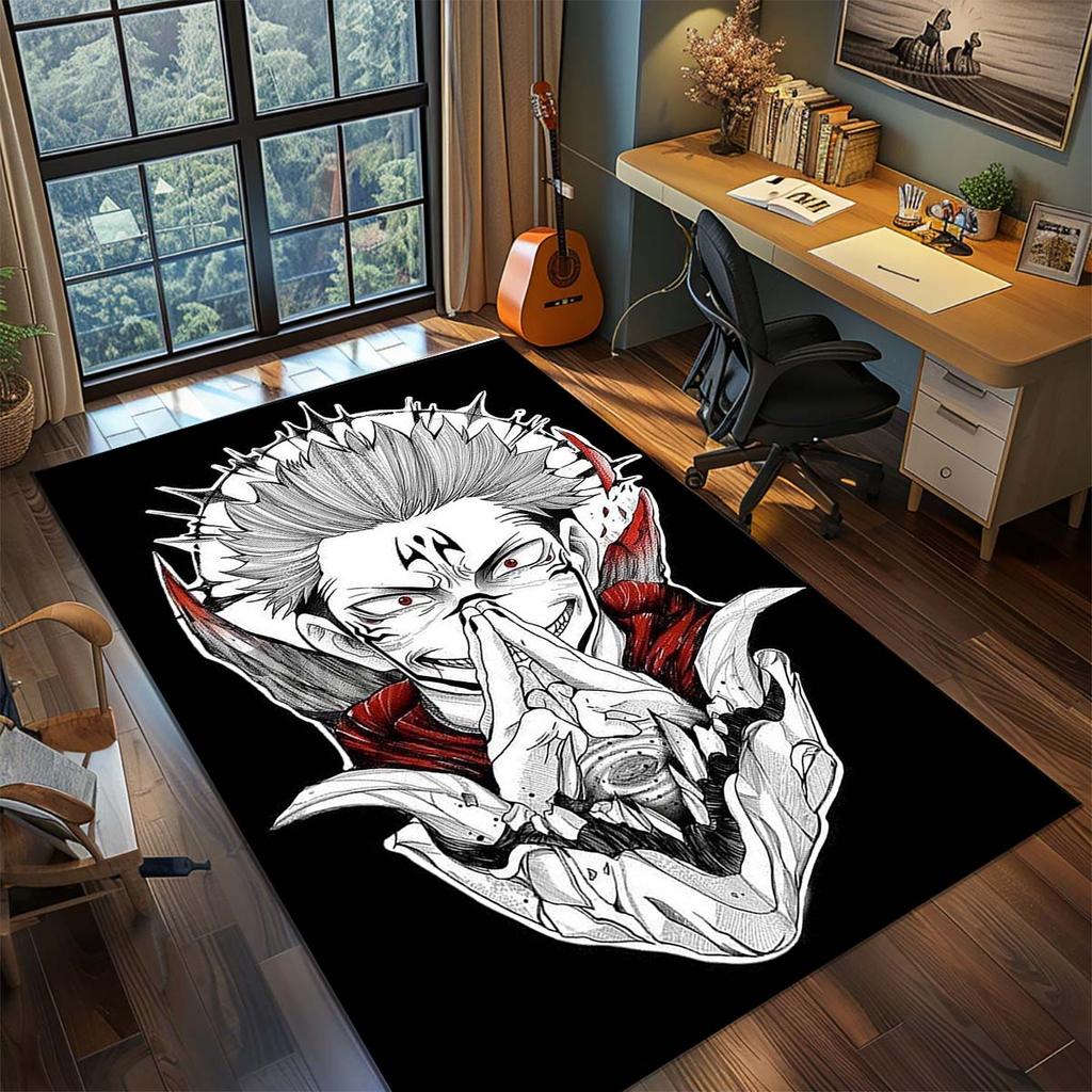 Jujutsu Kaisen Dywanik do Anime Dywan Duży Dywan Nieślizgający się Zmywalna Mata Podłogowa Pokój Gracza Sypialnia Wystrój Domu -QJY