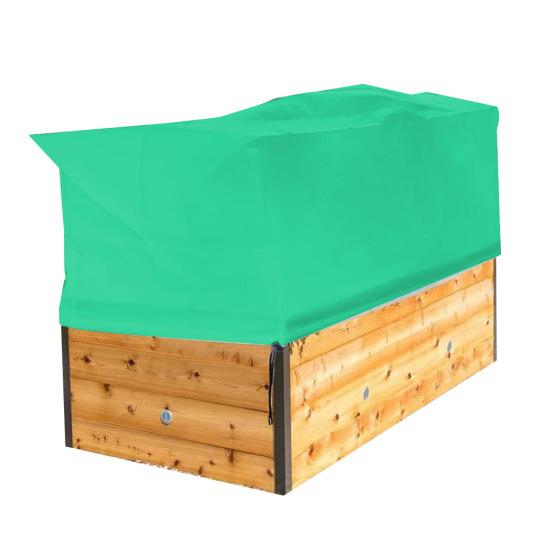 Yousheng Rectangular Planter Cold-proof Cover Plant Anti-Frost Covers with Drawstring Thickened Reusable Plant Winter Shield for Balcony Flower Box