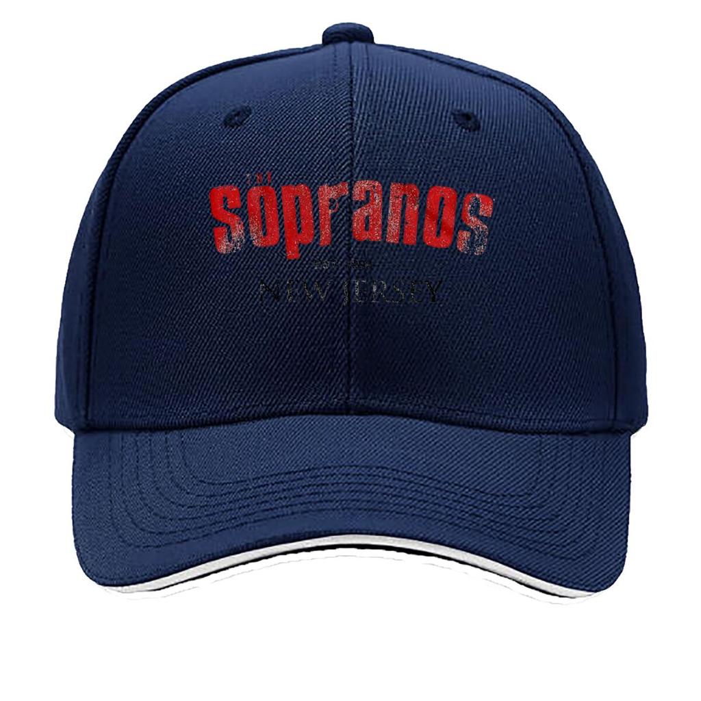 The Sopranos Grungy Red Texture New Jersey Typography Graphic Sandwich Baseball Cap For WoUnisexs Unisex FeUnisex Beach Dad Hat